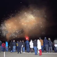 Leto začeli z ognjemetom in glasbo