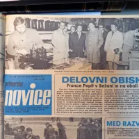 France Popit, predsednik centralnega komiteja Zveze komunistov 
Slovenije, je obiskal Koper in Sežano. 