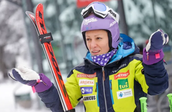  Ilka Štuhec je na četrtkovem prvem uradnem treningu dosegla 35. 
čas, danes pa treninga zaradi padca ni končala.