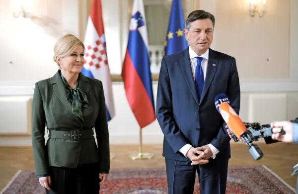 Kolinda Grabar Kitarović in Borut Pahor