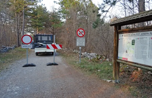 Zaprli so tudi prehode na gmajni