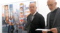 Berka in njegovo delo je na otvoritvi predstavil Vladimir Bačič (desno), vodja Lokarjeve galerije.  