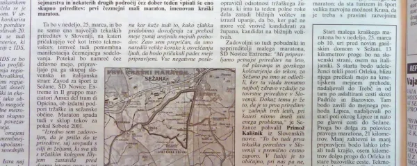 Prvega Kraškega malega maraton se je udeležilo 800 tekmovalcev.
