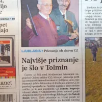 Najvišje priznanje CZ - kipec civilne zaščite je prejel  dolgoletni 
sekretar tolminskega Rdečega križa Valerij Bizjak.