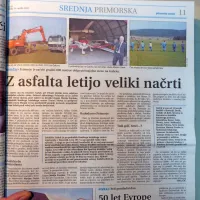 Ajdovsko Primorje je začelo graditi 800 metrov dolgo pristajalno 
stezo na Gabrku pri Divači.