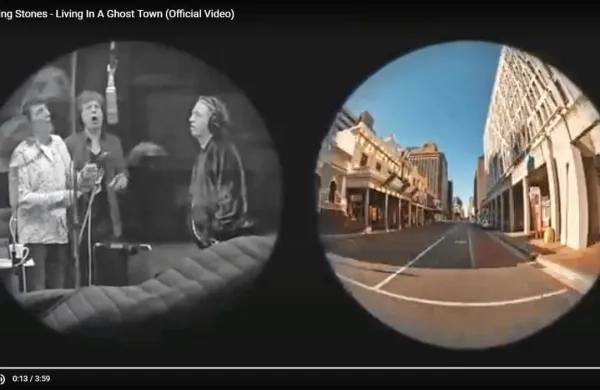 Rolling Stones so v videospot  vključili posnetke mest duhov. 
