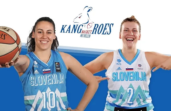 Tina Jakovina (levo) in Aleksandra Krošelj bosta v sezoni 
2020/2021 soigralki v belgijskem Mechelenu.