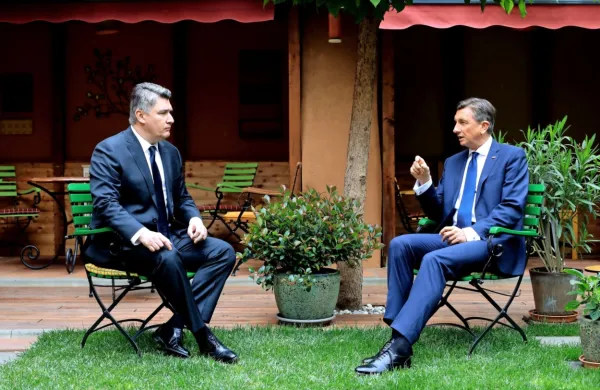 Zoran Milanović in Borut Pahor