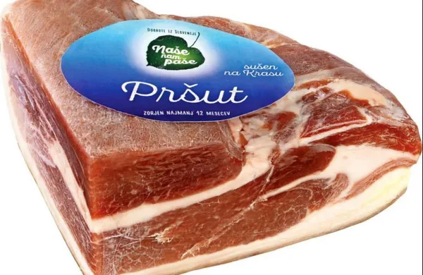 Podjetje Lidl Slovenija izvaja preventivni odpoklic pršuta v kosu 
znamke Naše nam paše.