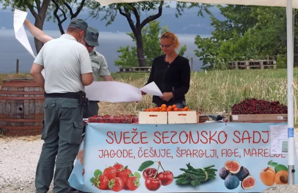 In&scaron;pektorji finančne uprave nadzirali prodajalce sadja