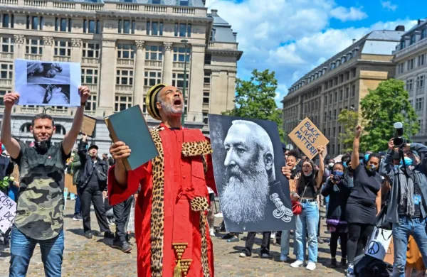 Protest v Bruslju