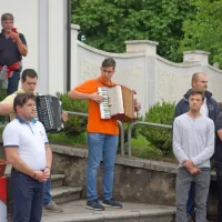 Pesem in harmonika ob odprtju maloobmejnega prehoda v Mirnu