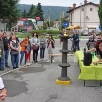 Pesem in harmonika ob odprtju maloobmejnega prehoda v Mirnu