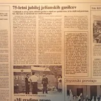 Ob 75-letnici domačega gasilskega društva so v Jelšanah odprli 
nov gasilski dom. 