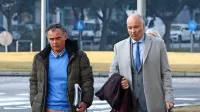 Bojan Frančeškin in njegov odvetnik Borut Kariž (desno) sta ves 
čas poskušala dokazovati, da v poslovanju ni bilo nič narobe in da 
Agraria ni bila oškodovana.