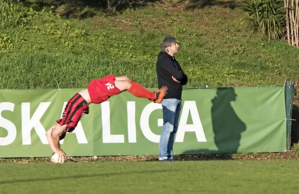 Sandi Valentinčič (desno) je zadnjič vodil Biljence na dvoboju z 
Brici. 