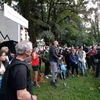 Protestni pohod so zaključili z ustanovitvijo ljudske skup&scaron;čine