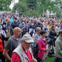 Protestni pohod so zaključili z ustanovitvijo ljudske skup&scaron;čine
