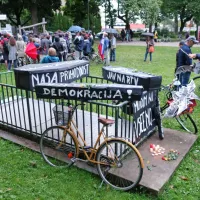Protestni pohod so zaključili z ustanovitvijo ljudske skup&scaron;čine