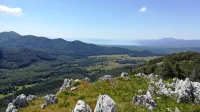 Pogled z Orlovice na Gomance in Kvarnerski zaliv.  