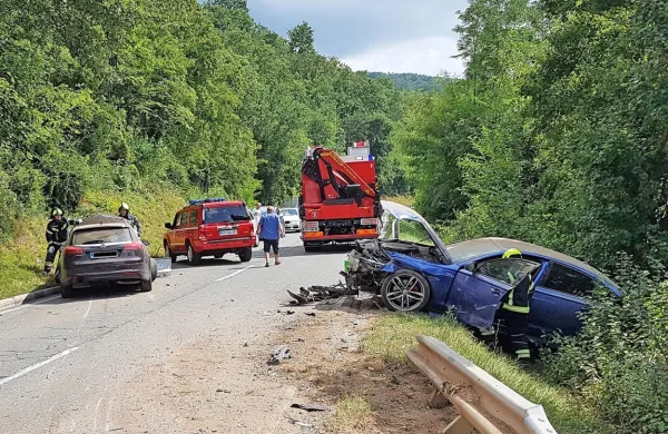 Trčila tri vozila