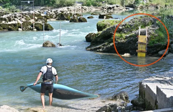 V teh dneh delavci že postavljajo temelje za betonske barvne 
oznake, ki bodo nakazovale varno in nevarno gladino vode za 
kopalce.
