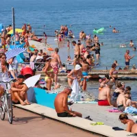 Plaže v Istri so bile konec tedna polne do zadnjega kotička. 