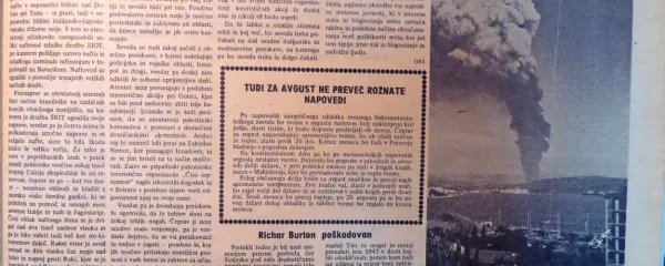 Atentat na dolinski naftovod je šokiral svetovno javnost, žrtev k 
sreči ni bilo. 