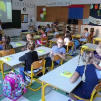 Prvošolci v OŠ Elvira Vatovec Prade
