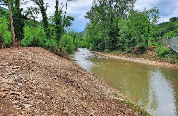 VGP Drava Ptuj čisti strugo reke Rižane