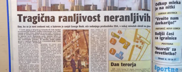 Teroristični napad na trgovinska dvojčka v New Yorku in Pentagon 
je povsem paraliziral svet. 