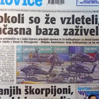 V koprsko pristanišče so pripeljali opremo in 35 helikopterjev za deseti kontingent ameriške vojske v Bosni in Hercegovini.