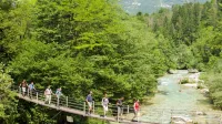 Med dobrodelnim pohodom bodo prečili reki Koritnica in Soča.