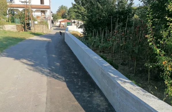 Protipoplavni zid v Mirnu želijo čim prej dokončati