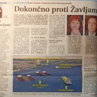 Plinski terminal v Žavljah je za Slovenijo z vidika čezmejnih 
vplivov na okolje nesprejemljiv,  je odločila slovenska vlada. 