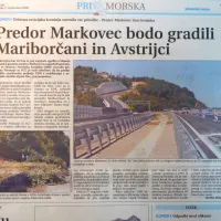 









Saga okrog gradnje predora skozi Markovec se je po treh letih in pol končala. Državna revizijska komisija je zavrnila 
pritožbo Primorja in SCT in gradnjo zaupala cenovno najugodnejšemu ponudniku  - Cestnemu podjetju Maribor in 
avstrijski družbi  Alpine Bau.
