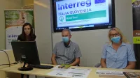 Pobudo za ustanovitev Evropskega združenja za teritorialno sodelovanje so predstavili (z leve) Alenka Volk, Erik Modic in Monica Hrovatin.