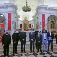 Borut Pahor obiskal koprsko stolnico in gledali&scaron;če