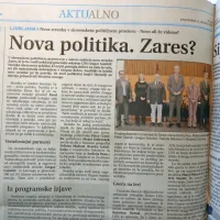 V slovenskem političnem prostoru je zaživela nova stranka Zares. 
Njen predsednik je postal nekdanji generalni sekretar LDS Gregor 
Golobič. 