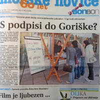 V Novi Gorici so želeli Severnoprimorsko pokrajino, kar je bil 
predlog zakona o pokrajinah, preimenovati v Goriško. 

