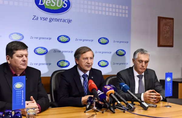 Od njih bo odvisno, v katero smer se bo nagnil Desus (od leve): 
Franc Jurša, Karl Erjavec, Tomaž Gantar. 