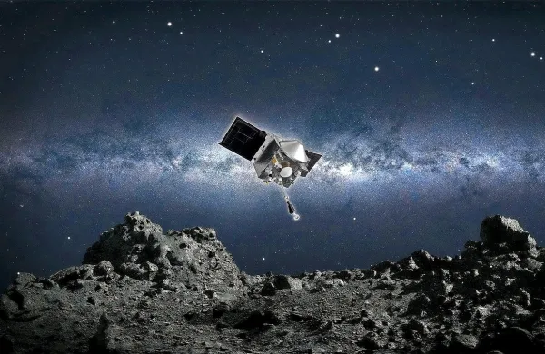Sonda Osiris Rex je uspešno iztegnila robotsko roko, iztisnila plin, 
ki je privzdignil in zavrtinčil zgornje plasti površja, ter ujela med 60 
do 2000 gramov vzorca.