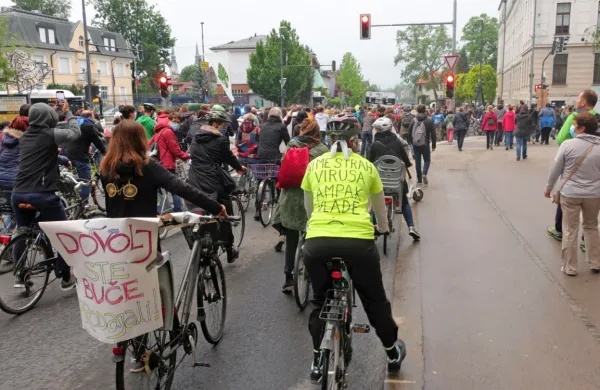 Protestniki se za nekaj časa ne bodo podali na ulice prestolnice s 
kolesi.