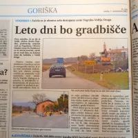 Začela se je obnova zelo dotrajane ceste Vogrsko-Volčja Draga.
