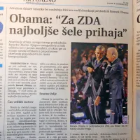 Barrack Obama je v volilni bitki premagal izzivalca -  republikanskega kandidata Mitta Romneyja in se v drugo zavihtel na 
predsedniški stolček v ZDA. Njegova desna roka je bil Joe Biden, 
aktualni predsednik ZDA.    