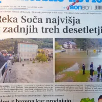 Poplave so Bovško odrezale od sveta. Gladina jezera na Mostu na 
Soči se je dvignila kar za štiri metre.