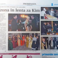 Nova vinska kraljica slovenske Istre je postala Kim Mahnič iz 
Dragonje. 