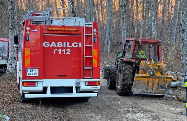 Hudo se je po&scaron;kodoval pri delu v gozdu