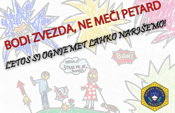 Prvo risbico so  narisali kar sami na koprski policijski upravi. 