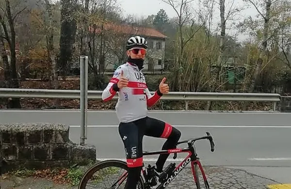 Pogačar kolesaril v Rižani